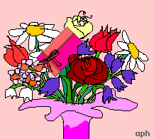 Blumen zum Valentin - mit Geschenkkarte