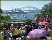 Silvester in Sydney, warten auf den Sonnenuntergang