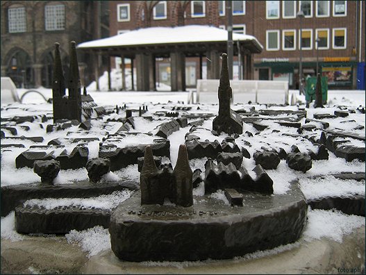 L�beck unter Schnee
