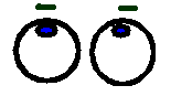 Augen oben