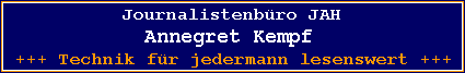 Journalistenbüro Annegret Kempf