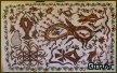 Sohrai Painting on Cloth by Chamni Ganju