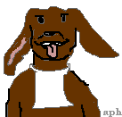 Hund am Fr�hst�ckstisch?