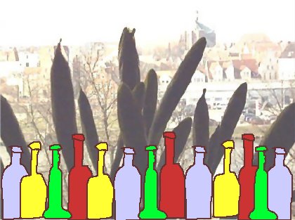 Flaschen zu Ostern