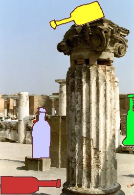 Flaschen in Pompeji